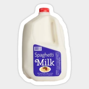 Spaghetti Milk Sticker